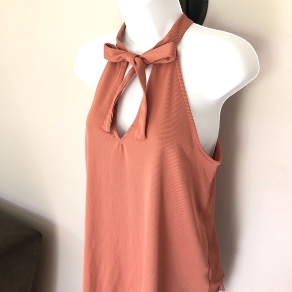 NWT Black Swan Cedar deep rose halter top size small - Picture 3 of 8